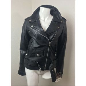 MILWAUKEE LEATHER Rider Jacket Leather Black Small